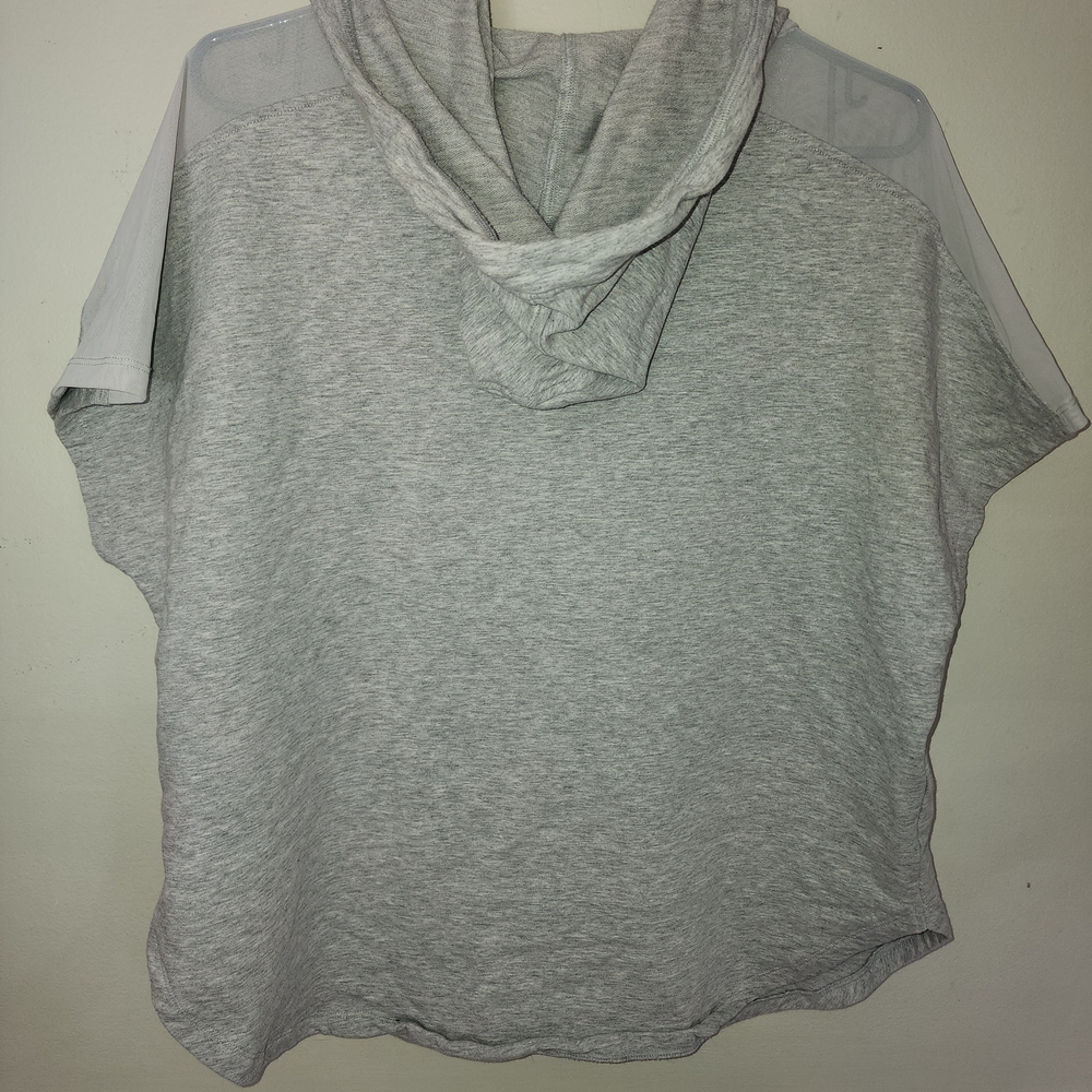 Victoria Sport-  Gray Short Sleeve Hoodie - Picture 5 of 6